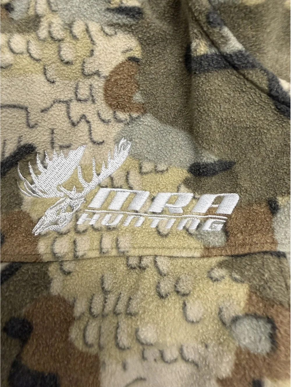 Kuiu Camouflage Zip-Up Fleece Jacket with MRA Hunting Logo